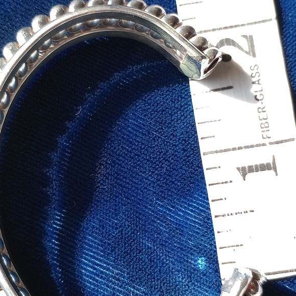 Sterling Silver Twisted Coil Cuff Bracelet Stamped Sterling - Picture 10 of 16